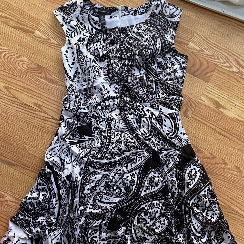 INC Paisley Flared MIDI Dress